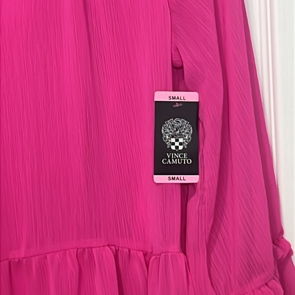 Vince Camuto Pink Tiered Ruffled Sundress. Small NWT - Picture 5 of 11